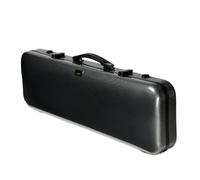 MJMLUCK Violin Case, Violin Hard Case 4/4 Full Size New Oblong Violin Case Professional Violin Bag, Black