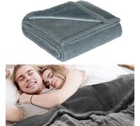 MJMLUCK Washable Love Blanket Waterproof, Double Flannel Cotton Sherpa, Multifunctional Waterproof Dog Blanket Protects Sofa Mattress and Furniture, Grey XS: 50 * 70CM