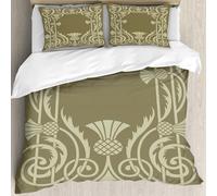 MJNLYDAO Bedding duvet set Reversible soft print set Hypoallergenic glue cover Bedding kit with 2 pillowcases,tract floral decoration vector design elements,200x228cm