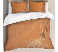 MJNLYDAO Bedding duvet set Reversible soft print set Hypoallergenic glue cover Bedding kit with 2 pillowcases,theme of nature the flower-decoration freehand sketching,228x264cm