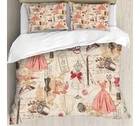 MJNLYDAO Bedding duvet set Reversible soft print set Hypoallergenic glue cover Bedding kit with 2 pillowcases,digital printing textile pattern wallpaper colorful flower with watercolor,228x264cm