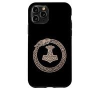 Mjölnir Surrounded by Jörmungandr, the Midgard Serpent. Case for iPhone 11 Pro