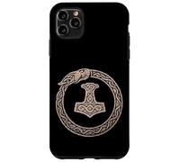 Mjölnir Surrounded by Jörmungandr, the Midgard Serpent. Case for iPhone 11 Pro Max