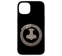 Mjölnir Surrounded by Jörmungandr, the Midgard Serpent. Case for iPhone 13