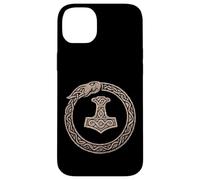 Mjölnir Surrounded by Jörmungandr, the Midgard Serpent. Case for iPhone 14 Plus
