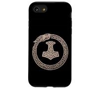 Mjölnir Surrounded by Jörmungandr, the Midgard Serpent. Case for iPhone SE (2020) / 7/8
