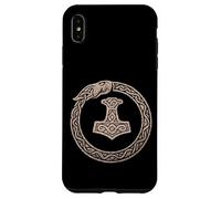 Mjölnir Surrounded by Jörmungandr, the Midgard Serpent. Case for iPhone XS Max