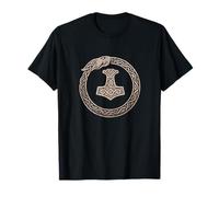 Mjölnir Surrounded by Jörmungandr, The Midgard Serpent. T-Shirt