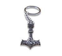 Mjolnir Keyring Thor Hammer Viking Nordic Amulet Rune Keychain Jewelry Gift