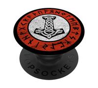 Mjolnir Thor Hammer Viking Odin Wotan Norse Mythology Nordic PopSockets Adhesive PopGrip