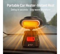 MJOYIS Battery Powered Camping Heater, 1500mah Rechargeable Space Heaters for Indoors Car, Portable Car Window Defogger, Electric Cordless Golf Cart Heater, Easily Fits into Any Room(1pc)