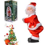 MJOYIS Electric Santa Claus Toy, Singing and Dancing Musical Christmas Doll, Xmas Gift, Battery Operated, Christmas Tree Xmas Fireplace,Party Decorations Hanging Ornaments, Novelty Gifts(StyleC)