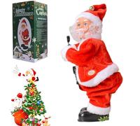 MJOYIS Electric Santa Claus Toy, Singing and Dancing Musical Christmas Doll, Xmas Gift, Battery Operated, Christmas Tree Xmas Fireplace,Party Decorations Hanging Ornaments, Novelty Gifts(StyleA)