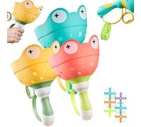 MJOYIS Flying Disk Launcher Toy, Spin and Fly Outside Toys for Kids Ages 4-8 - Manual Capture Catching Game - Toddler Chasing Toy for Boys & Girls, Lawn & Backyard Family Games with 6 Discs(3pcs)