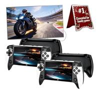 MJOYIS X9 Retro Handheld Game Console, 5.5-Inch HD Screen 20000+ Pre-Installed Games Relive Classic Gaming in HD 5.5-Inch Ips Screen and 64gb TV Portable Gaming Device for Kids and Adults(2pcs)