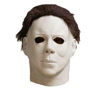 MJPARTY Adult Michael Overhead Mask Latex With Hair Mens Halloween Full Head Fancy Dress Horror Mask