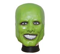 MJPARTY 'The Mask' Style Green Deluxe Latex Mask Full Head Jim Carrey Fancy Dress Accessory