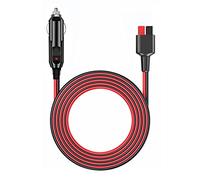 MJPOWER Anderson Power Pole to 12V/24V Cigarette Lighter Socket Car Charging Cable Compatible Portable Power Station Solar Generator with Anderson Input Port 15A Fuse 6.6FT DC Adapter Car Charger