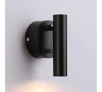 Mjsdjof Bedside Mini Spotlight with Button Switching On, Modern LED Aluminum Reading Wall Lamp, Simple Metal Wall Sconce, 3W 6000K Bedroom Decorative Wall Light Lighting Angle 30°