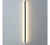 Mjsdjof Black Long Metal Wall Light, Aluminum Corner Strip Wall Sconce, Modern 3 Color Mode Atmosphere Lamp, Simple Living Room Decorative Lighting Fixture, Linear Bedroom Wall Lights