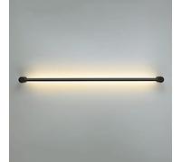 Mjsdjof Long Tube Wall Light, Linear Metal Wall Lamp with Acrylic Shade, 330° Rotation Adjustable Wall Sconce, Flute Bedside Wall Lights, Modern LED Wall Lamps for Bedroom 31W - 3 Color Mode