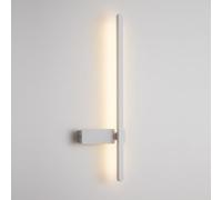 Mjsdjof Modern LED Wall Light, Linear Metal Wall Lamp with Silicone Shade, 360° Rotating Adjustable Wall Sconces, Black/white Long Strip Wall Lights, Bedside Decorative Lighting Wall Lamps