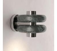Mjsdjof Natural Marble Sconce, Bedside Lighting Wall Lamp, Chrome Metal Wall Light with Stone Accessories, 5W LED Wall Lamps - 3000K, Nordic Minimalist Wall Lights for Hallway
