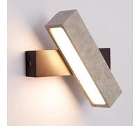 Mjsdjof Ultra-Thin Strip Wall Lamp, Bedside Reading Sconce, Long Travertine Wall Light with Acrylic Lampshade, 9W LED Wall Lamps - 3000K, Linear Long Wall Lights for Bedroom