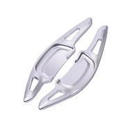 MJUHBGT Paddle shifters Compatible with Mazda 3 2019 2020 2021 2022 1Pair Steering Wheel Gear Shift Paddle Shifter Aluminum Alloy Extension Accessories(Silver)