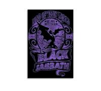 MJURHAI Black Sabbath Posters Aesthetic Canvas Poster Room Vintage Poster Wall Art Cover Decor for Living Room Bed Room 24x36inch(60x90cm) Unframe-style