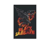 MJURHAI Black Sabbath Posters Aesthetic Canvas Poster Room Vintage Poster Wall Art Cover Decor for Living Room Bed Room 12x18inch(30x45cm) Unframe-style