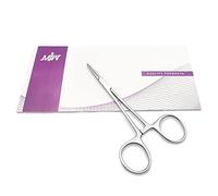 MJW Fishing Hemostat Locking Forceps 5" Stainless Steel Unhooking Pliers Dog Cat Pet Scissors Ear Hair Straight