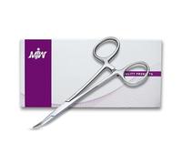 MJW Fishing Hemostat Locking Forceps 5" Stainless Steel Unhooking Pliers Dog Cat Pet Scissors Ear Hair Forcep Curved