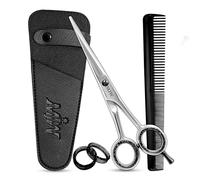 MJW Professional Hairdressing Scissors - 6.5” Stainless Steel Hair Cutting Barber Shears for Salons and Home, Ideal Mustaches, Beard Hair Trimming Scissors for Men, Women and Kids