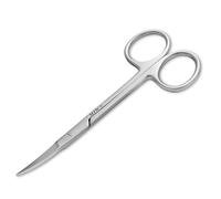 MJW Professional Iris Scissor Made of Stainless Steel for Multipurpose Use as Beard, Nose, Ear Hair Trimming Scissor and for Crafting Purposes Precise Jaw Nail Shears Curved
