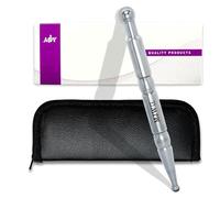 MJW Stainless Steel Acupressure Pen for Pain Relief - Facial Reflexology & Meridian Massage Tool, Manual Trigger Point & Acupuncture Therapy, Silver