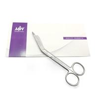 MJW Stainless Steel Medical Lister Bandage Scissor with Tensionrite Clip 5.5"