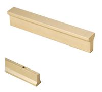 MJYDKBZ Cabinet Handles 128mm Gold, 2 Pack Furniture Handle Solid Brass | Brushed Surface, Kitchen Door Handles Hole Centers: 32-850mm Cupboard Handle Drawer Pulls Wardrobe Pulls 128mm/5in