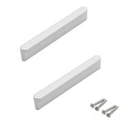 MJYDKBZ Cabinet Handles 128mm White, 2 Pack Furniture Handle Solid Aluminum Alloy | Anodized Surface, Kitchen Door Handles Hole Centers: 96-960mm Cupboard Handle Drawer Pulls Wardrobe Pulls 128mm/5in