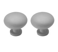 MJYDKBZ Cabinet Handles Grey Matt, 2 Pack Furniture Handle Solid Aluminum Alloy | Anodized Surface, Kitchen Door Handles Hole Centers: 96-960mm Cupboard Handle Drawer Pulls Wardrobe Pulls Single Hole