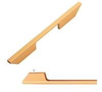 MJYDKBZ Furniture Handle Modern,Hole Spacing:192mm 2 Pack Drawer Handles Gold Solid Aluminum Alloy | Anodized Surface Trapezoid Shaped Handle Full Length: 210-800 mm Cabinet Pulls 192mm/7.6in