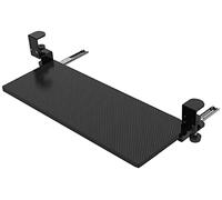 MJZYP Keyboard Drawers 52 64 75cm Clamp On Keyboard Tray Platforms Under Desk Drawer For Keyboard And Mouse, Under Desk Slide Sliding Pull-Out Tray Ergonomic Workstation A,64 * 24cm