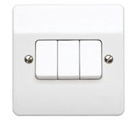 MK 1 Gang Triple Lightswitch Two Way Single Pole