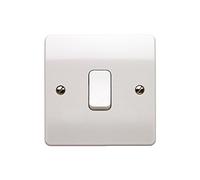 MK 10A 1G SP 1 Way Plateswitch K4870 WHI