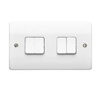 Mk 10A 2 Way 4 Gang Light Switch Gloss White