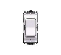 MK (ELECTRIC) Aspect 10 Amp 2 Way Centre Off MK White Retractive Switch Module