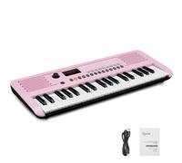 MK-2 Mini Keyboard Piano, Electronic Keyboards with 37 Keys, 40 Songs, 200 Sounds, 200 Rhythms, Digital Piano with Midi Function, Portable Electric Piano(19.3 x 7.3 x 1.9")(Pink)