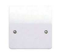 Mk 45A 1 Gang Raised Slim Profile Unswitched Cooker Connection Unit Gloss White