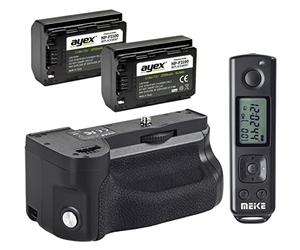 MK-A6600 Pro Battery Grip Compatible with Sony A6600 with Wireless Timer Remote Shutter Release + 2 x NP-FZ100 Battery Perfect for Convenient Photography in Portrait Format