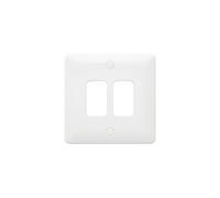 MK Base MB3632WHI White Moulded 2G Grid Front Plate